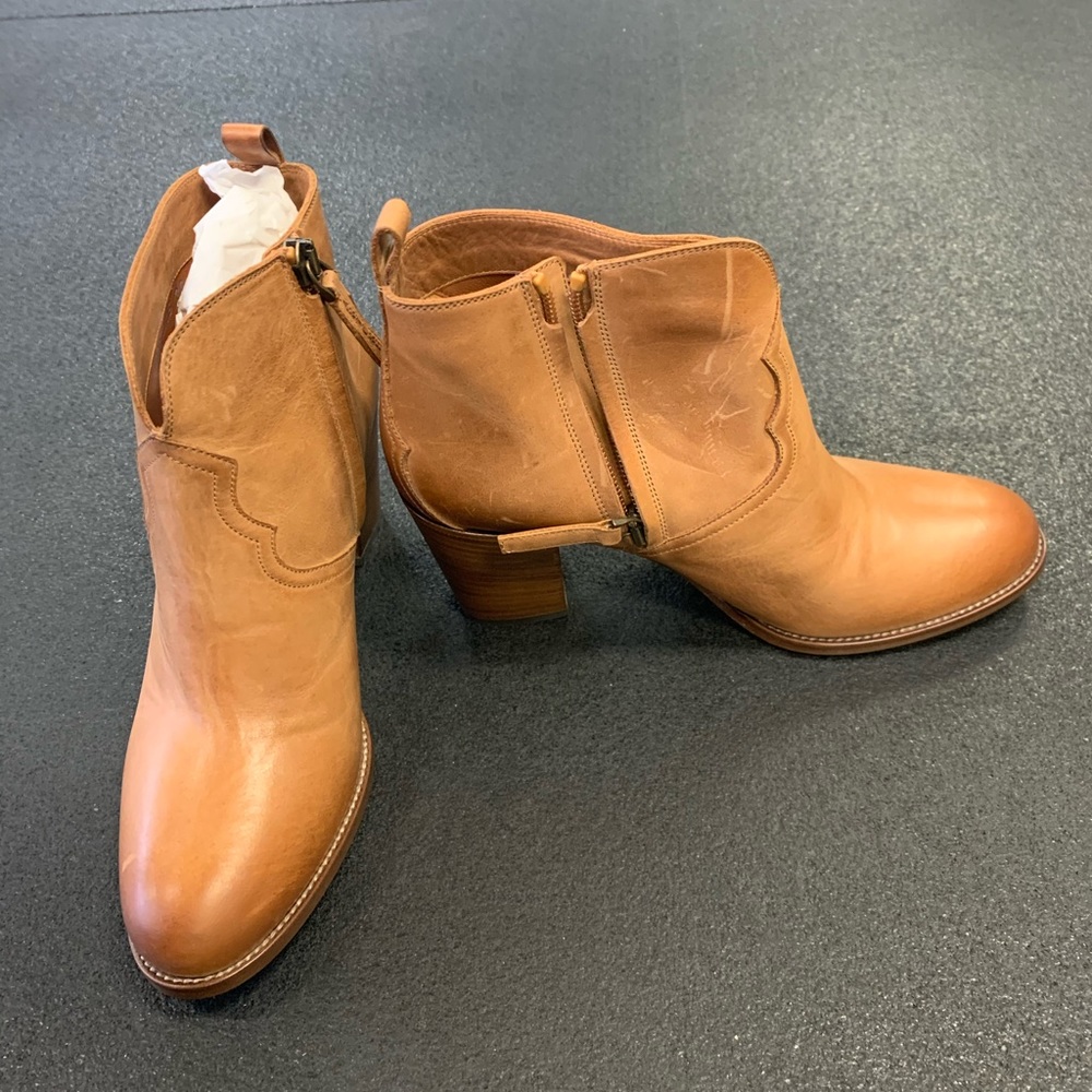Nina Brown Leather Boots